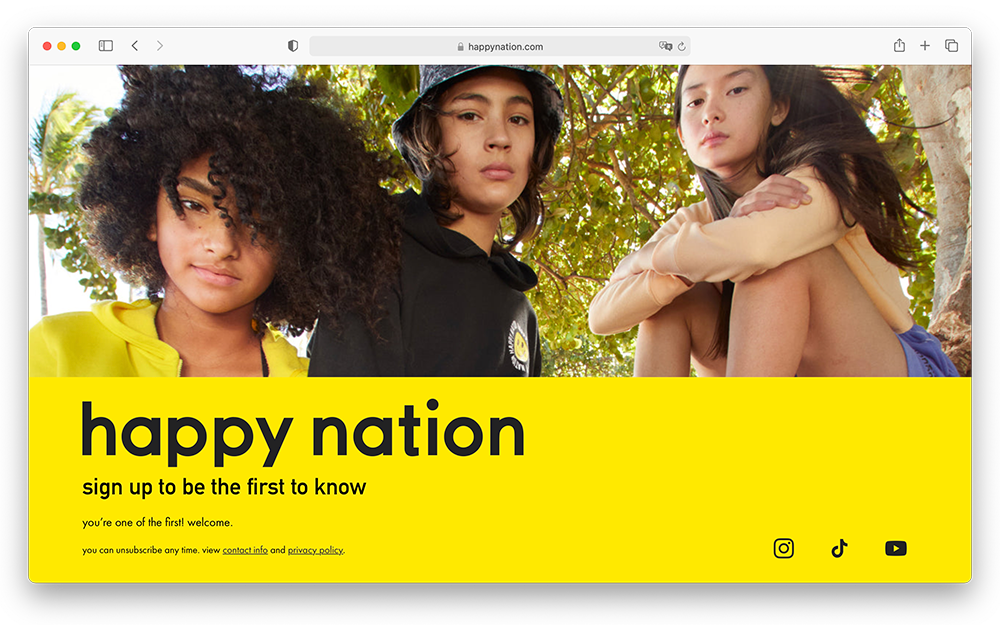 维密推出面向青少年的新内衣品牌「Happy Nation」