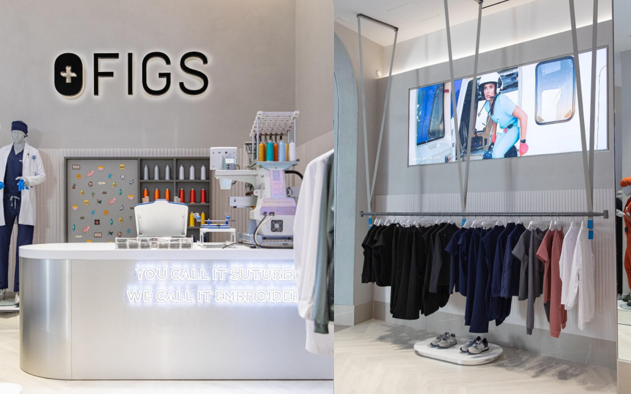 美国医护服装品牌「FIGS」首店开业