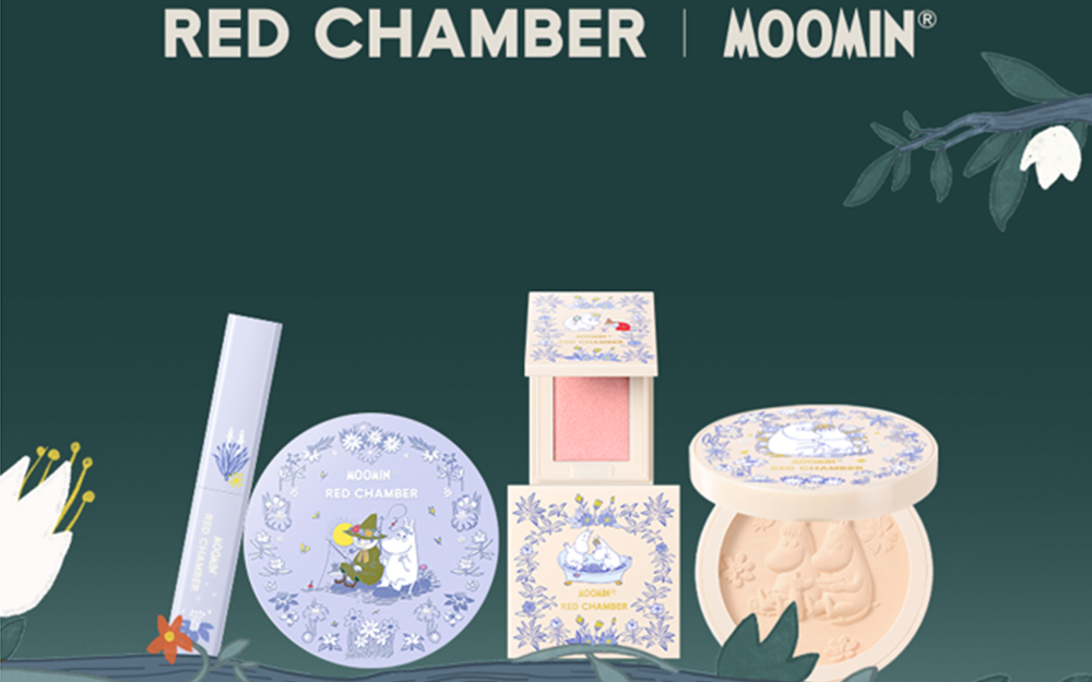 RED CHAMBER 朱栈全新联名系列，达成姆明与国内彩妆品牌的首度合作